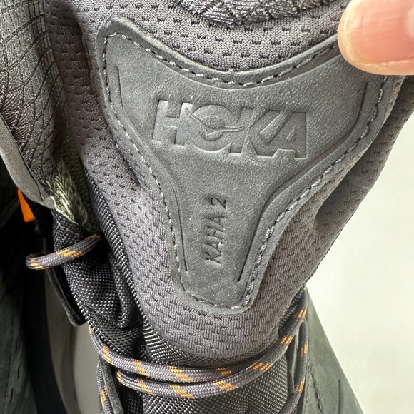Hoka Kaha 2 GTX Gore Tex Hiking Boots Men\'s‎ Size 15D Waterproof Orange Gray EUC main image 9